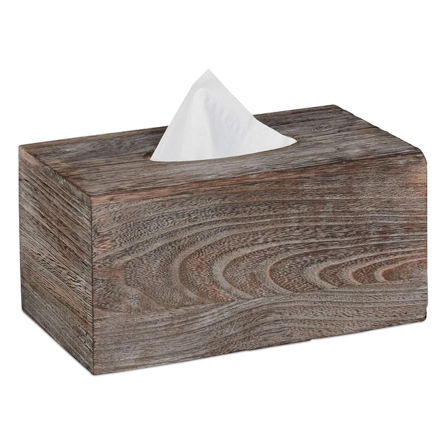 Boîte à mouchoirs distributeur lingettes salle de bains bois style shabby