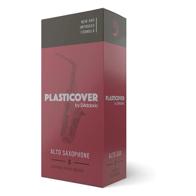 Caas Rico Plasticover 25 para saxofn alto - Pack de 5
