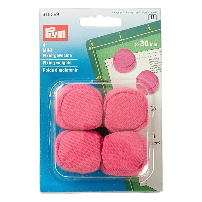 Peso Fijador Prym de Algodón Rosa 30mm - Modelo 4