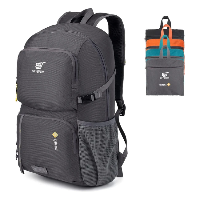 Zaino Ultraleggero Skysper Pieghevole 30L - Resistente all'Acqua - Trekking Escursione Viaggio