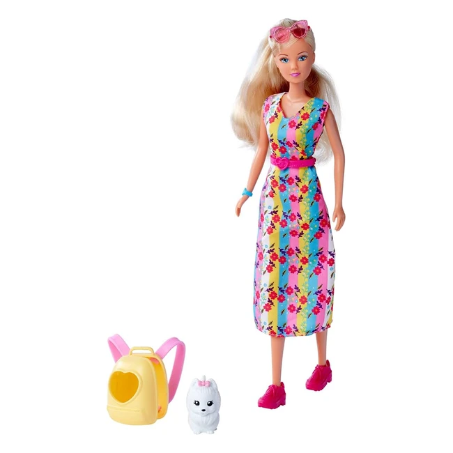 Simba 105733533 Steffi Love Gogo Puppy Ankleidepuppe mit coolem Hunderucksack - 29cm, ab 3 Jahren