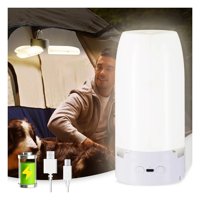 Lmpara Camping LED Porttil Owwasd 5000mAh - 96 LEDs - Luz Ajustable