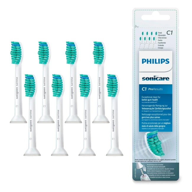 Philips Sonicare ProResults Standard Sonic Toothbrush Heads - 8 Pack