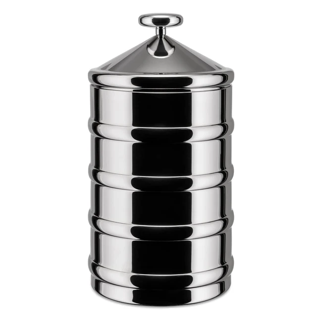 Alessi Kalisto Kchen-Aufbewahrungsbox - Stahlfinish - Aluminium-Controller - 1
