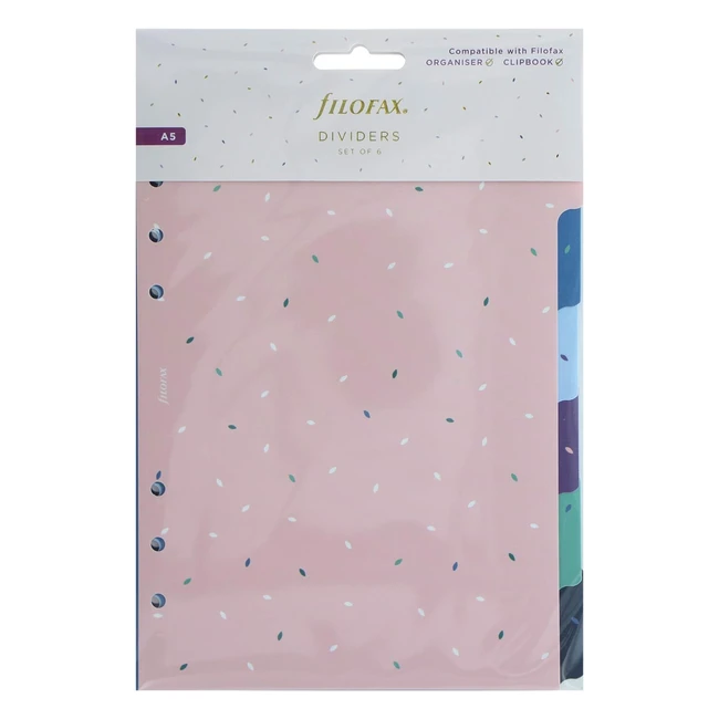 Filofax Intercalaires de Jardin A5 - Couleur, Durabilité, Motifs - Réf. XXX
