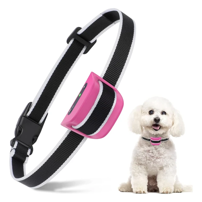 Collier Anti-Aboiement HZK pour Petits Chiens - Réglable, Rechargeable, 7 Modes de Sensibilité et de Vibration