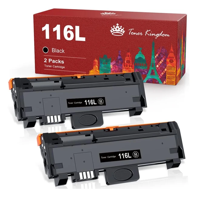 Toner Kingdom 2 Toner Compatibili Samsung MLTD116L MLTD116S per Stampanti Samsung Xpress SL M2885FW M2825ND M2675FN