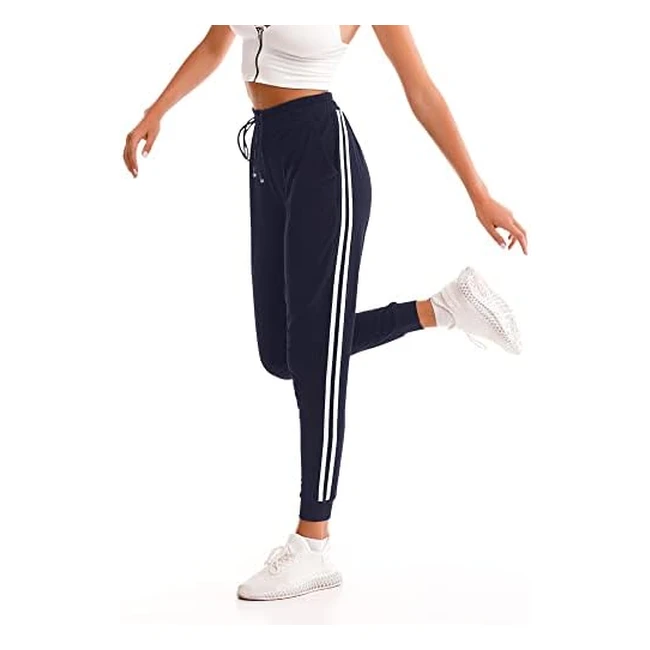 Stanpetix Joggers for Women - Navy Sport Pants with Pockets - UK