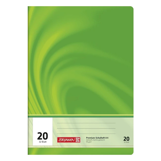 Cuaderno escolar A4 Brunnen Vivendi 32 hojas - Lnea 20 en blanco