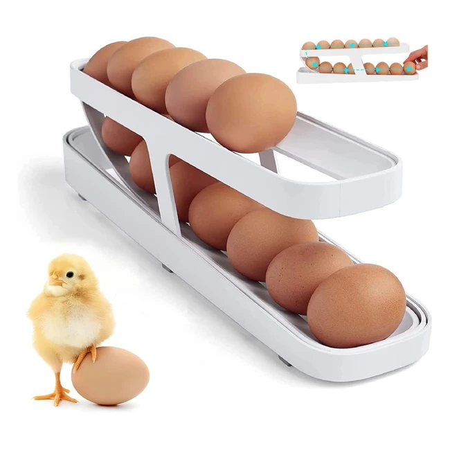 Organisateur dufs pour rfrigrateur - Capacit 12-14 ufs - Design uniqu