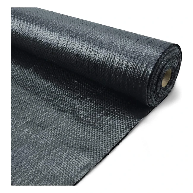 HomeSecret 105 GSM Heavy Duty Weed Membrane Fabric 1m x 10m - UV Resistant, Easy to Install, Strong and Sturdy