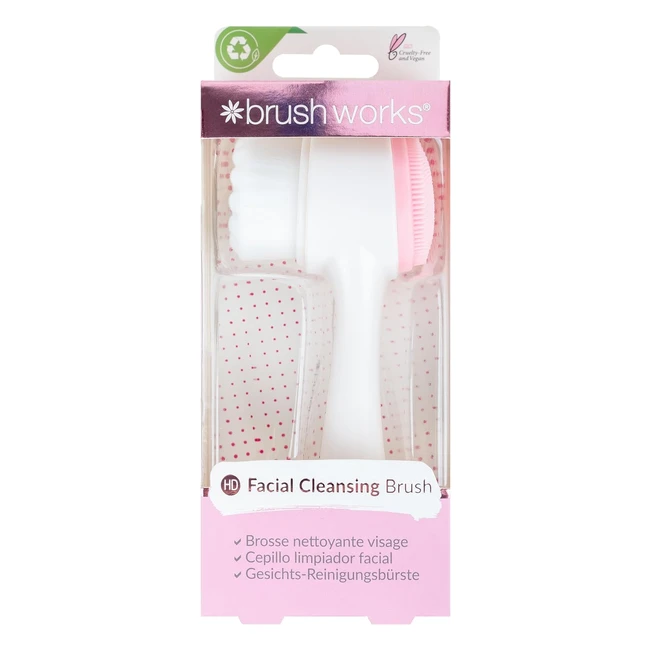Brushworks Facial Cleansing Brush - Exfoliate, Massage, and Refresh Your Skin