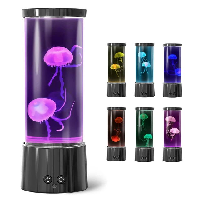 Lampe mduse lumineuse aquarium 17 couleurs avec tlcommande - Relaxante et 