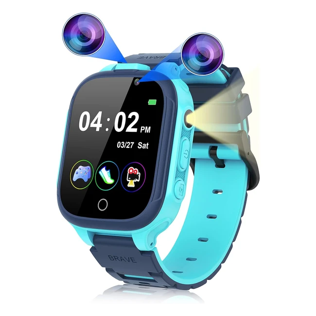 Smartwatch Bambini 24 Giochi Contapassi 2 Fotocamere Musicale Torcia Sveglia Tou