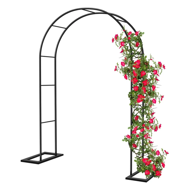 Arche de Jardin pour Rosiers et Plantes Grimpantes - 188x230cm - Métal - Mariage - Décoration