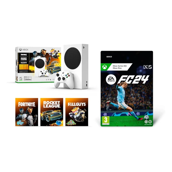 Xbox Series S 512GB White Gilded Hunter EA Sports FC 24 Standard Series XS - Cod