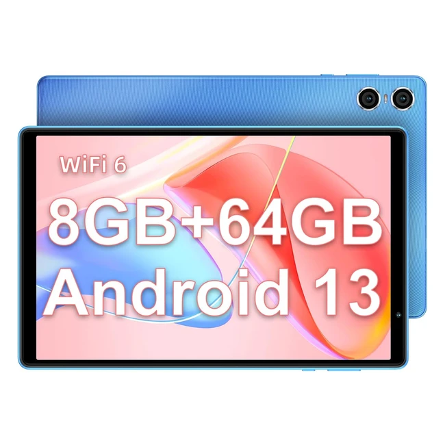 Tablette Tactile Android Teclast P26T - 10 Pouces - 8Go RAM - 64Go ROM - 1To TF - Octacore - WiFi 2.4G/5G - 1280x800 HD - Caméras 2MP/5MP - Bluetooth 5.2 - Google GMS - Widevine L1 - GPS - OTG - 5000mAh - 2023