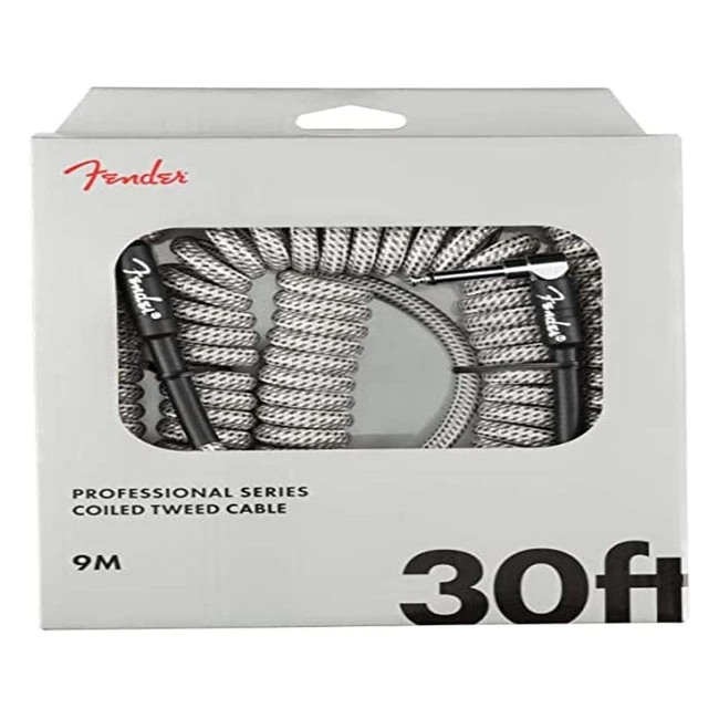 Câble pour instrument Fender Professional Series 9m Blanc Tweed