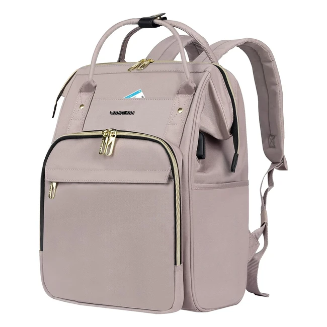 Vankean 156162 Inch Laptop Backpack for Women - Fashionable, Water Repellent, USB Port, RFID Pocket