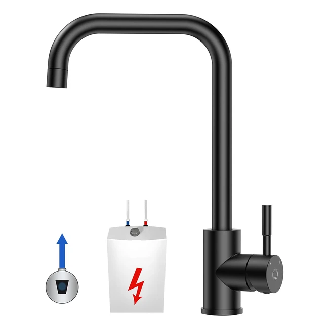 Robinet Cuisine Noir Basse Pression - Cecipa - Réf. 123456 - Installation Facile