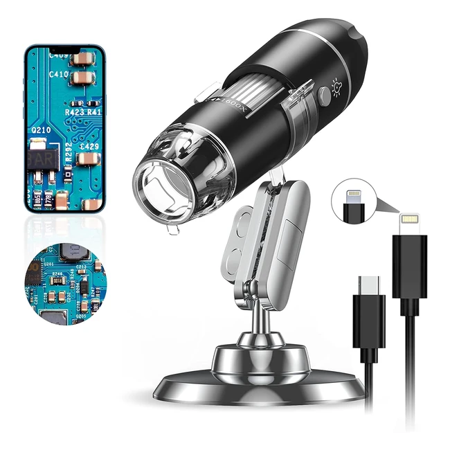 Aopick Pocket Microscope 20MP USB 50x-1600x Magnification Handheld Microscope