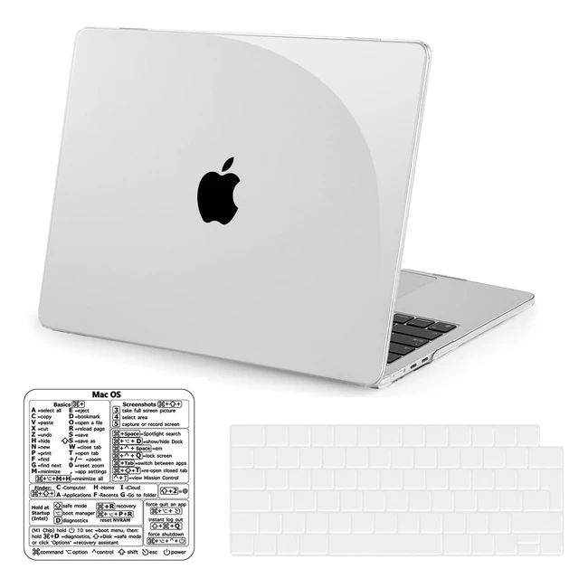 Custodia Blueswan per MacBook Air 15 pollici M2 A2941 - Protezione Rigida Trasparente