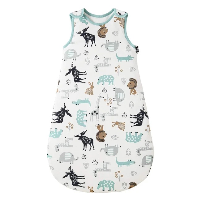 Sacco Nanna Invernale Mosbears 25 Tog 100% Cotone - Adatto per Bambini da 0 a 24 Mesi