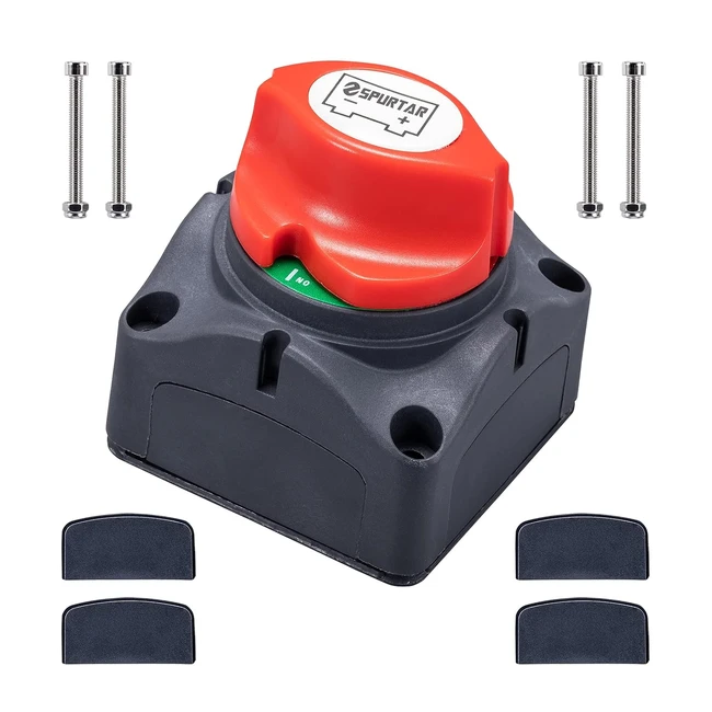 Spurtar Interruttore Stacca Batteria 6v 12v 24v 48v - Tagliato OnOff per Camper