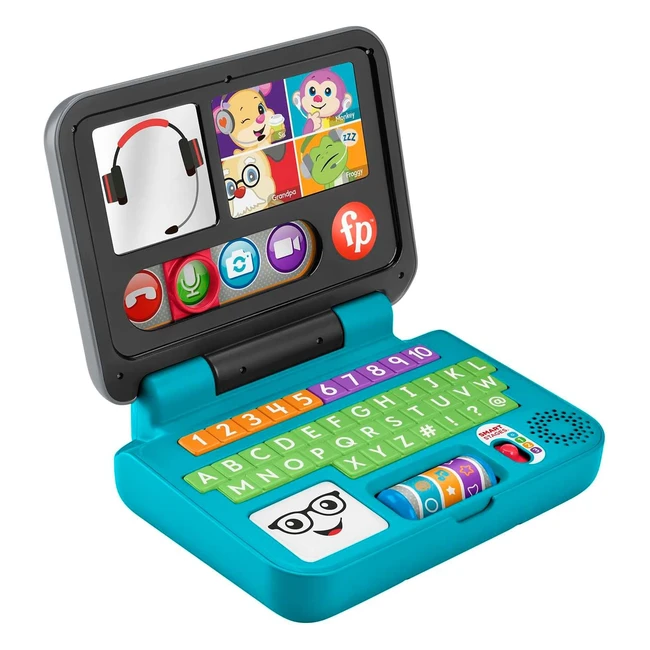 Fisher-Price Laugh & Learn Laptop - UK English Edition | Educational Toy for Infants & Toddlers