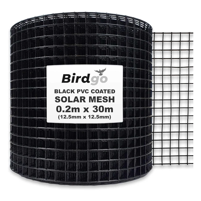 birdgo 30m PVC Coated Solar Proofing Bird Mesh - Stop Pigeons Nesting