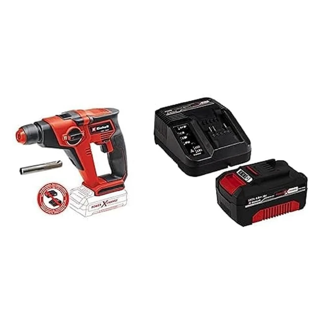 Einhell TEHD 1812 LI Power XChange Akku-Bohrhammer, 18V, 13 Joule, SDS, 12mm, inkl. 4Ah Akku und Ladegerät