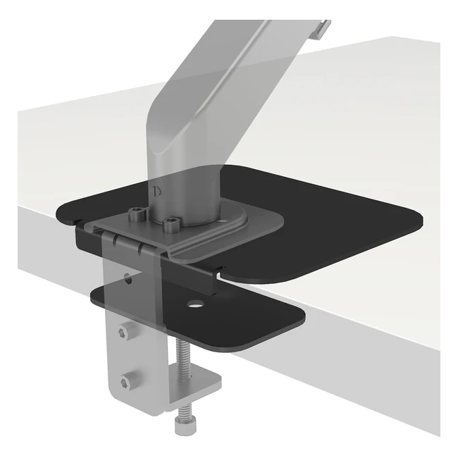Bontec Steel Monitor Bracket Reinforcement Plate - Increase Stability & Protect Table - Fits C-Clamp/Grommet Installation
