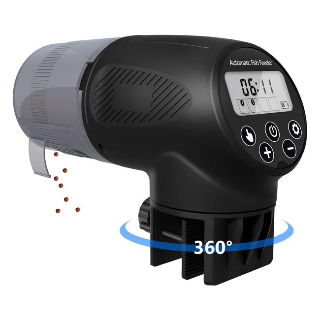 Alimentador automático para peces - Comedero grande con temporizador