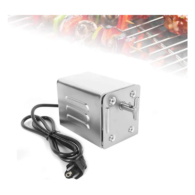 Moteur électrique pour barbecue Hukoer SPS40 15W 70kg en acier inoxydable