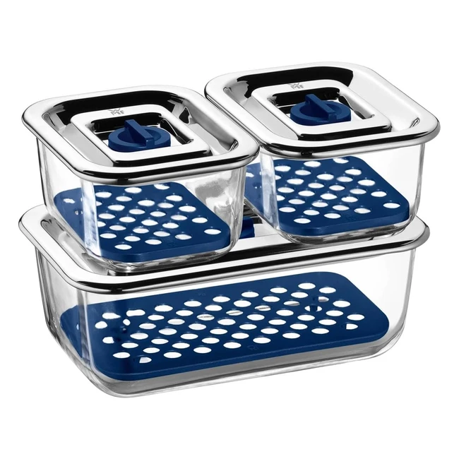 Juego 3 Piezas WMF Top Serve - Conservar y Servir - Vidrio
