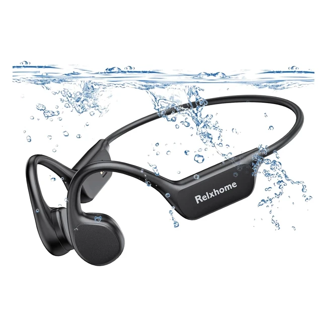 Casque Conduction Osseuse RELXHOME - Bluetooth 53 - 32 Go - Étanche IP68 - Idéal pour Natation et Course