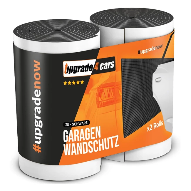 Protector Pared Garaje Negro Upgrade4Cars - Reflector Opcional - Protección Pilares Parking