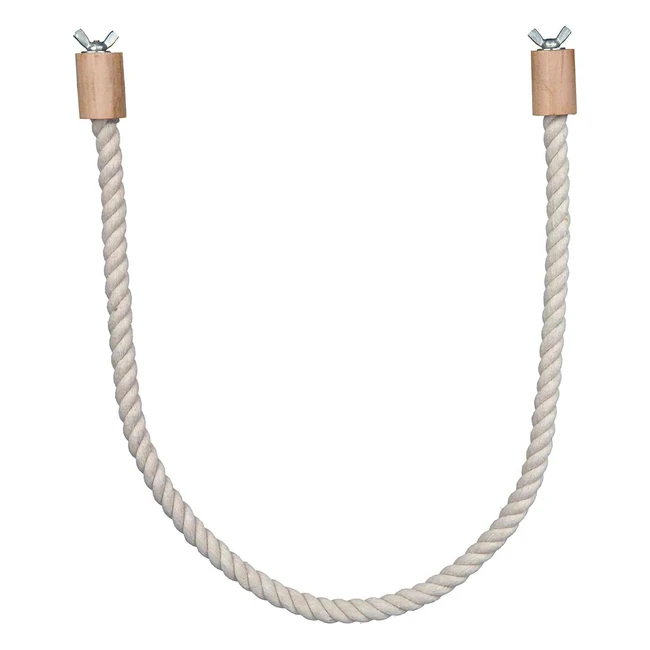 Percha de Cuerda Trixie para Pájaros - Ideal para ejercitar los pies de tu loro