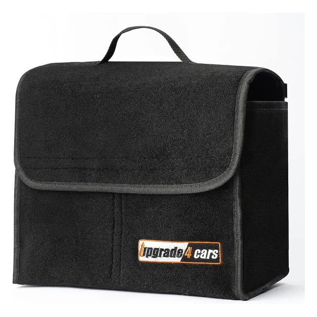 Organizador de maletero Upgrade4Cars para herramientas y limpieza - Bolsa de fieltro de alta calidad - Tamaño 35x18x30 cm