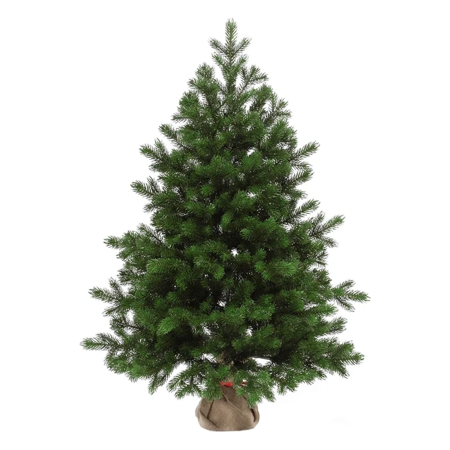 Albero di Natale Artificiale Evexmas Altair 90cm - Tradizionale, 137 Rami, Facile da Installare