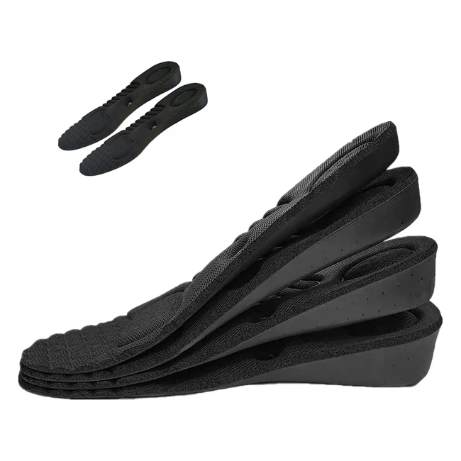Height Increase Insoles - Shockabsorbing, Comfortable, Breathable - Men and Women - Memory Foam