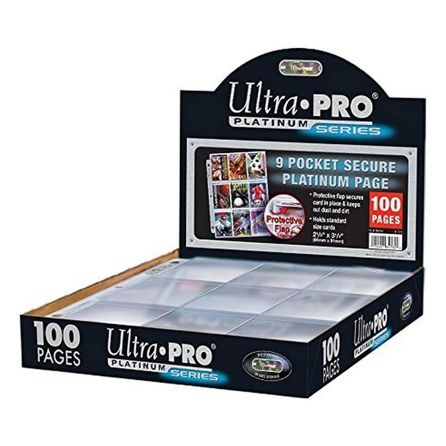Album Ultra Pro 84732 avec 100 pages sécurisées Platinum 9 poches 3 trous