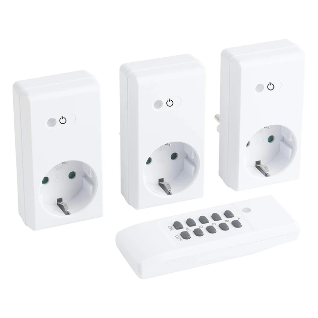 Enchufe inalámbrico Meister 7474500 - Juego de 31 - 1100W - Control remoto - Alcance de 30m