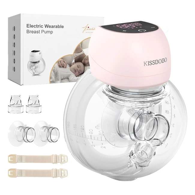 Tire-lait électrique Kissbobo avec écran LED - Main libre et sans fil - 4 modes, 12 niveaux