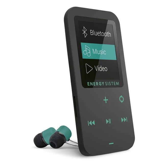 Energy Sistem Touch Reproductor MP4 Bluetooth 8GB - Radio FM - Detalle Menta