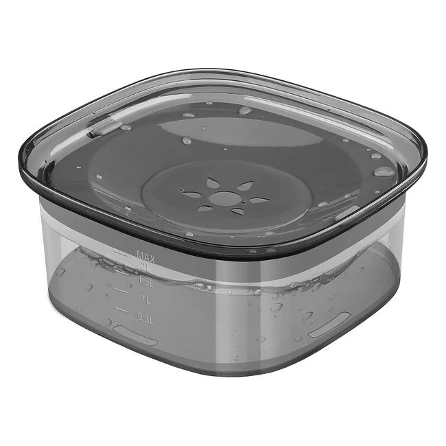 Gamelle anti-claboussures pour chien PetTom - Grande capacit 2L - Anti-dbord