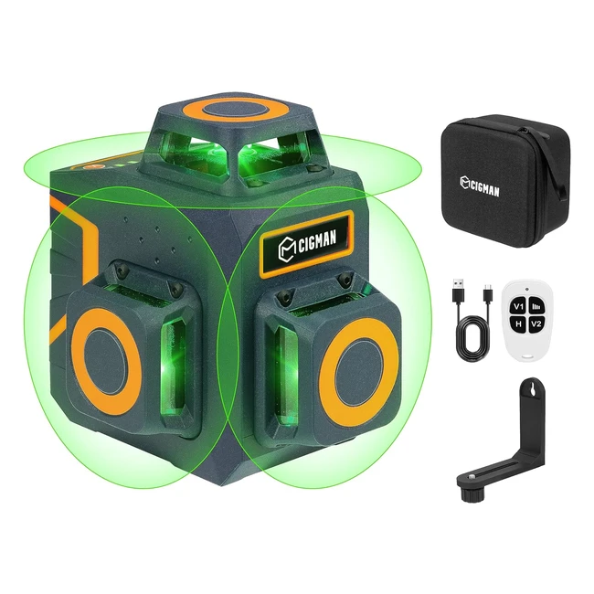 Nivel Láser Verde Cigman CM701SE - Profesional y Autonivelante