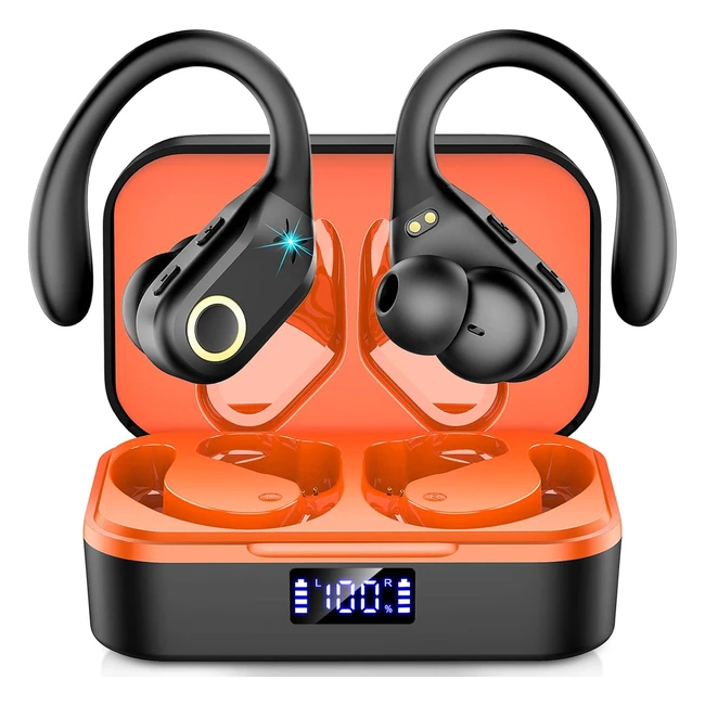 Wireless Earbuds - Bluetooth 5.3 - HD Deep Bass - 60h Playtime - IPX7 Waterproof - Sport Headset