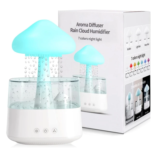 Okyuk Wolkenluftbefeuchter 450 ml Diffusor fr therisches l mit 7 Farben LE
