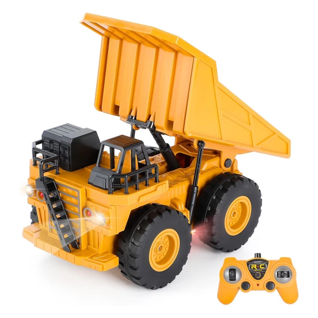 Camión Volquete Teledirigido Highttoy RC 6 Canales - Escala 1:24